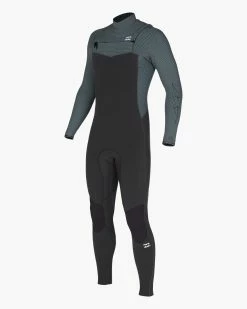 Billabong 3/2 Revolution Chest Zip Full Wetsuit ANTIQUE BLACK (aqk)