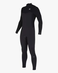Billabong 3/2 Revolution Chest Zip Full Wetsuit BLACK 10 Billabong 3/2 Revolution Chest Zip Full Wetsuit BLACK -billabong shop abyw100176 billabongv blk frt1 1