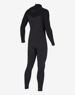 Billabong 4/3 Revolution Chest Zip Full Wetsuit BLACK -billabong shop abyw100177 billabongv blk sd3
