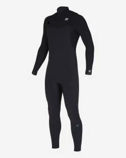 Billabong 4/3 Furnace Comp Chest Zip Full Wetsuit BLACK