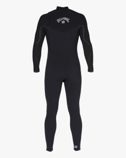 Billabong 3/2 Furnace Natural Zipperless Full Wetsuit BLACK -billabong shop abyw100183 billabongv blk bck1
