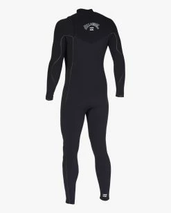 Billabong 3/2 Furnace Natural Zipperless Full Wetsuit BLACK -billabong shop abyw100183 billabongv blk sd4