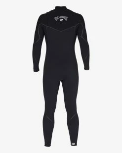 Billabong 3/2 Furnace Chest Zip Full Wetsuit BLACK -billabong shop abyw100186 billabongv blk bck1