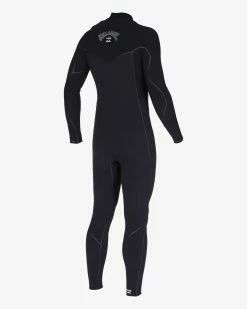 Billabong 3/2 Furnace Chest Zip Full Wetsuit BLACK -billabong shop abyw100186 billabongv blk sd3