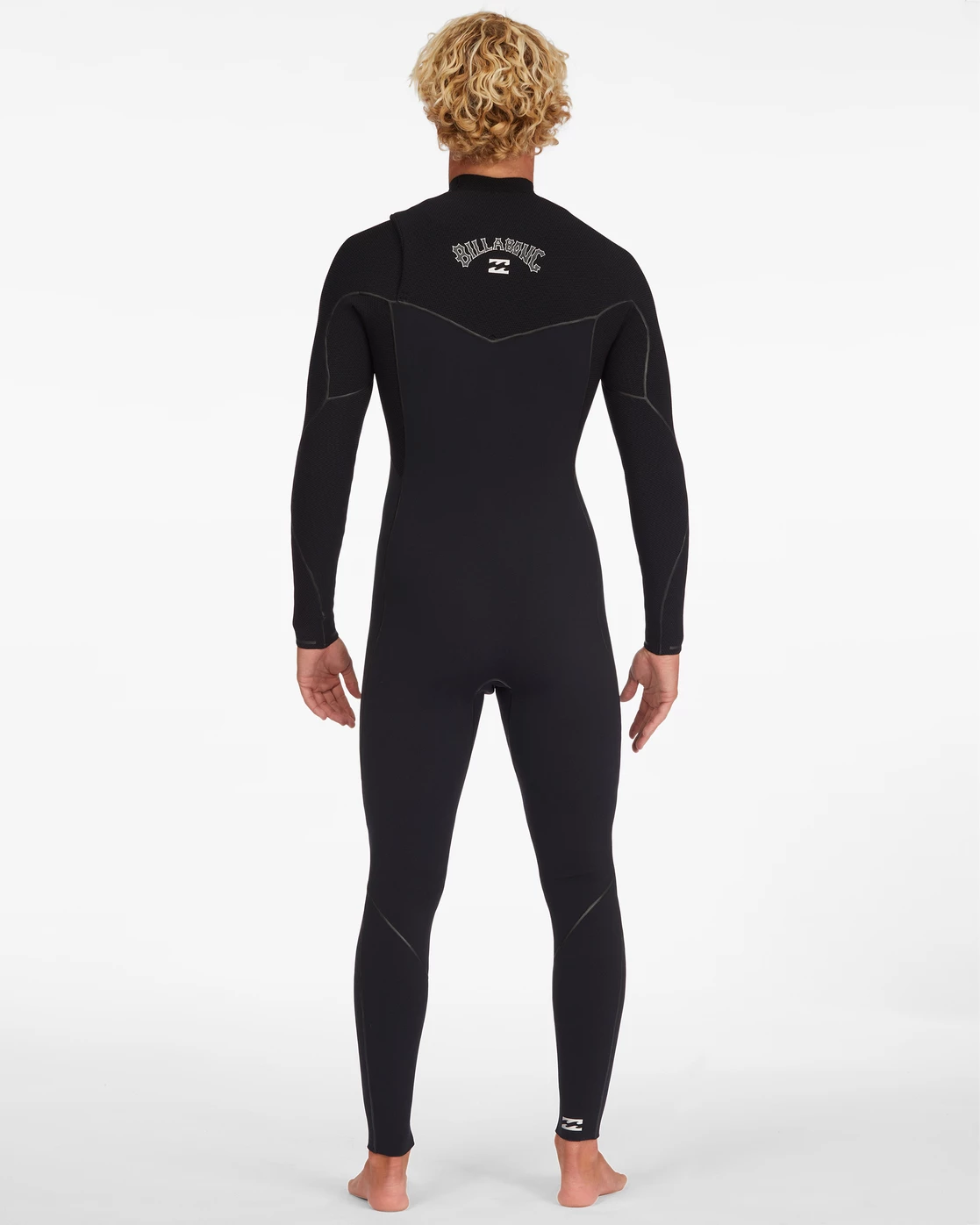 Billabong 4/3 Furnace Chest Zip Full Wetsuit BLACK 6 Billabong 4/3 Furnace Chest Zip Full Wetsuit BLACK - Image 4