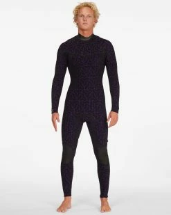 Billabong 4/3 Furnace Chest Zip Full Wetsuit BLACK 13 Billabong 4/3 Furnace Chest Zip Full Wetsuit BLACK -billabong shop abyw100187 billabongw blk dtl4