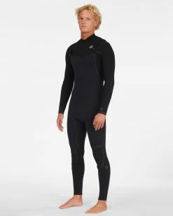Billabong 4/3 Furnace Chest Zip Full Wetsuit BLACK