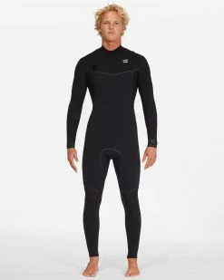 Billabong 4/3 Furnace Chest Zip Full Wetsuit BLACK 10 Billabong 4/3 Furnace Chest Zip Full Wetsuit BLACK -billabong shop abyw100187 billabongw blk sd2