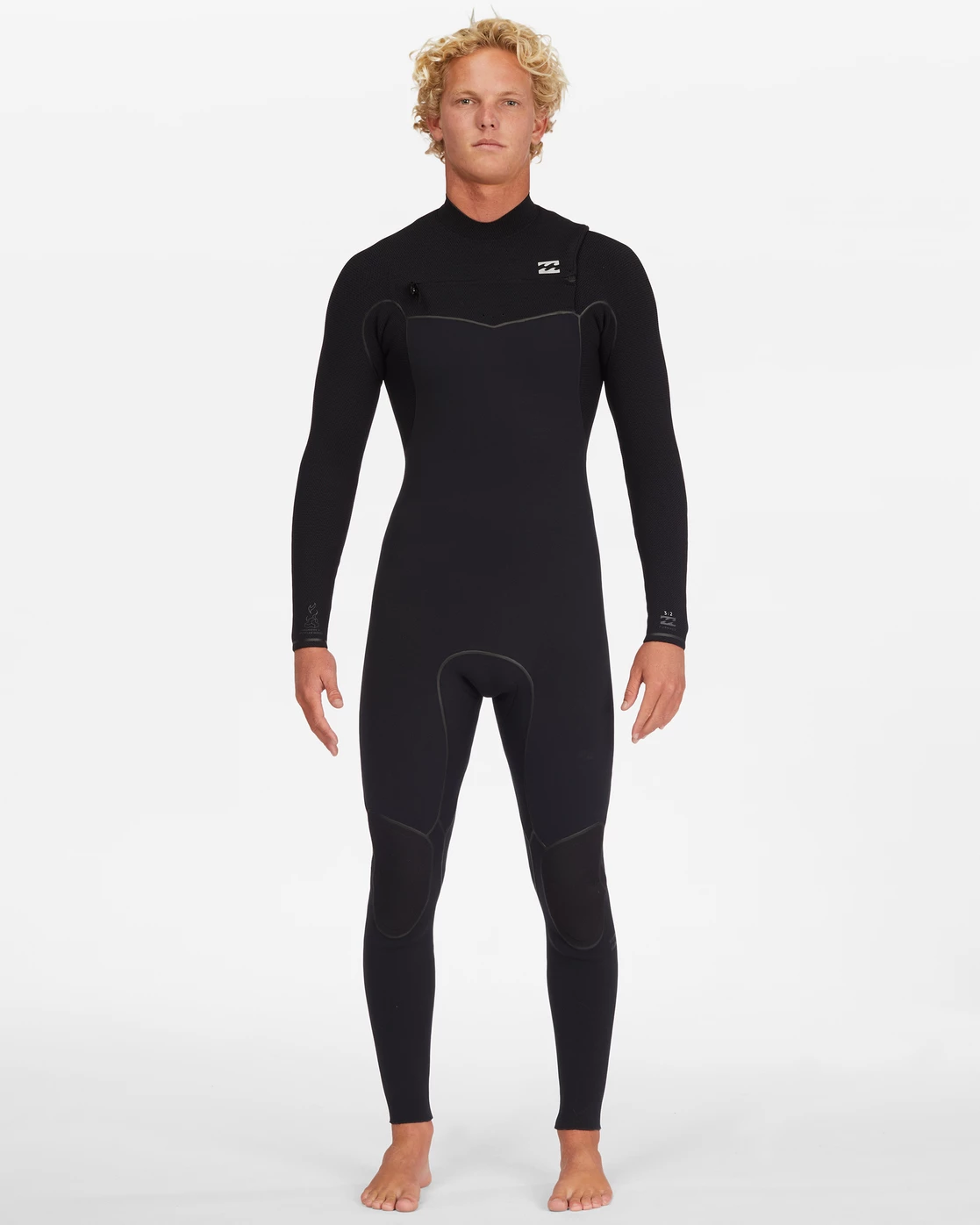 Billabong 4/3 Furnace Chest Zip Full Wetsuit BLACK 5 Billabong 4/3 Furnace Chest Zip Full Wetsuit BLACK - Image 3