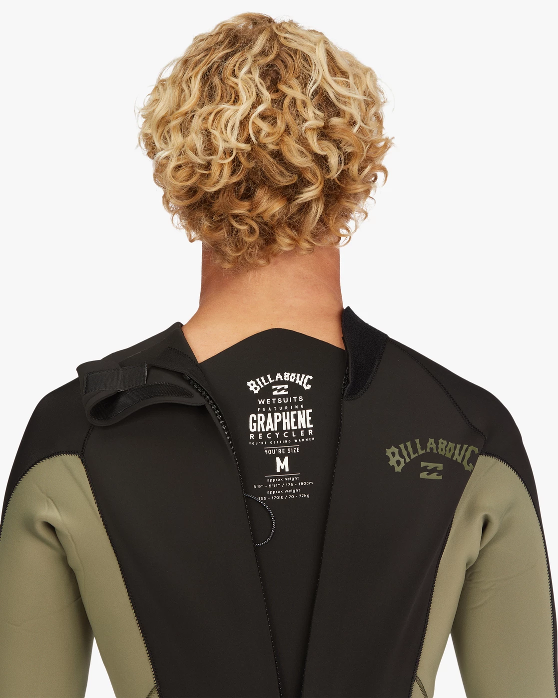 Billabong 3/2 Absolute Back Zip Full Wetsuit MILITARY (mil) 7 Billabong 3/2 Absolute Back Zip Full Wetsuit MILITARY (mil) - Image 5