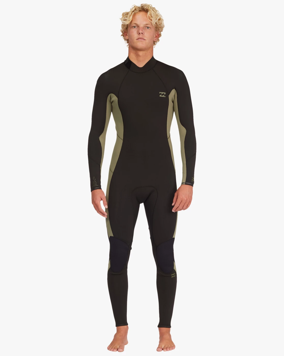 Billabong 3/2 Absolute Back Zip Full Wetsuit MILITARY (mil) 5 Billabong 3/2 Absolute Back Zip Full Wetsuit MILITARY (mil) - Image 3