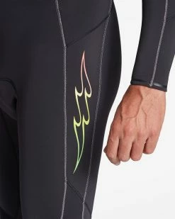Billabong 3/2 Absolute Chest Zip Full Wetsuit BLACK FADE (bcf) -billabong shop abyw100192 billabongw bcf dtl1