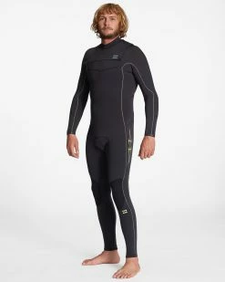 Billabong 3/2 Absolute Chest Zip Full Wetsuit BLACK FADE (bcf)