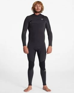 Billabong 3/2 Absolute Chest Zip Full Wetsuit BLACK FADE (bcf) -billabong shop abyw100192 billabongw bcf sd2