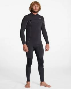 Billabong 3/2 Absolute Chest Zip Full Wetsuit BLACK FADE (bcf) -billabong shop abyw100192 billabongw bcf sd3