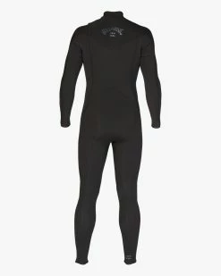 Billabong 4/3 Absolute Chest Zip Full Wetsuit BLACK -billabong shop abyw100193 billabongv blk bck1