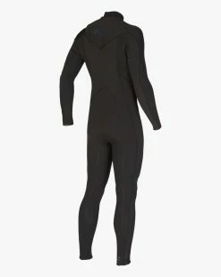 Billabong 4/3 Absolute Chest Zip Full Wetsuit BLACK -billabong shop abyw100193 billabongv blk sd3