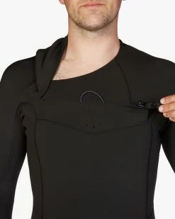 Billabong 5/4 Absolute Chest Zip Full Wetsuit BLACK 13 Billabong 5/4 Absolute Chest Zip Full Wetsuit BLACK -billabong shop abyw100194 billabongv blk dtl1