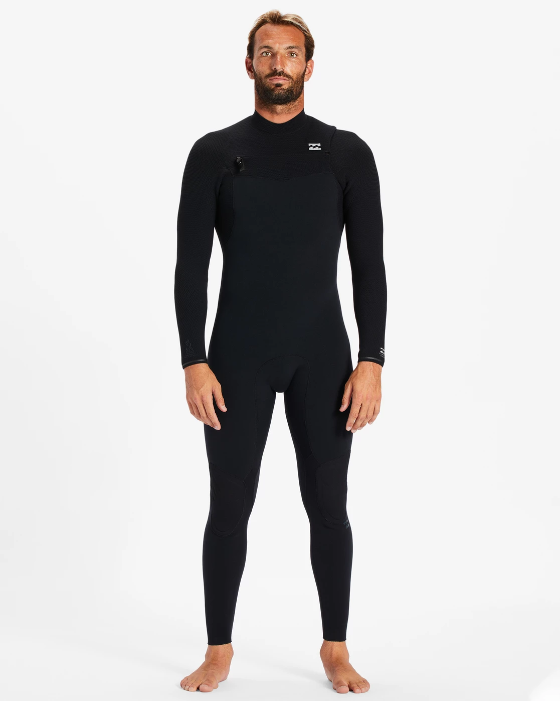 Billabong 3/2 Furnace Comp Chest Zip Full Wetsuit BLACK 3 Billabong 3/2 Furnace Comp Chest Zip Full Wetsuit BLACK