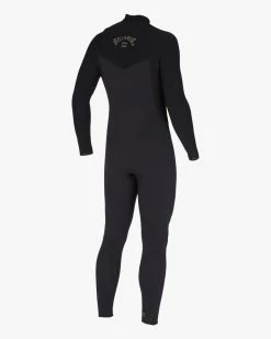 Billabong 3/2 Revolution Natural Zipperless Wetsuit BLACK -billabong shop abyw100205 billabongv blk sd3
