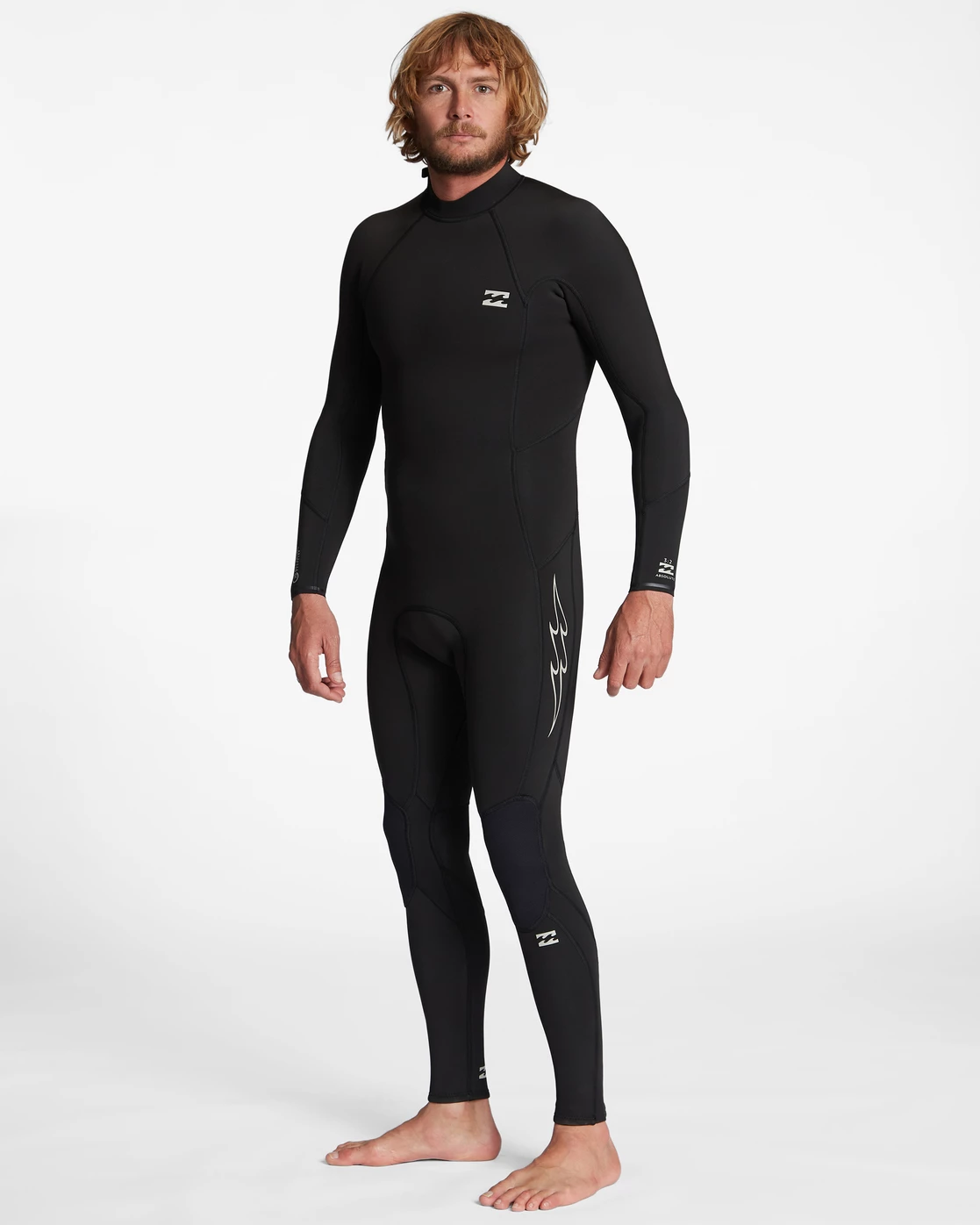 Billabong 3/2mm Absolute Back Zip Wetsuit BLACK 4 Billabong 3/2mm Absolute Back Zip Wetsuit BLACK - Image 2