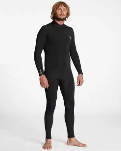 Billabong 3/2mm Absolute Back Zip Wetsuit BLACK 10 Billabong 3/2mm Absolute Back Zip Wetsuit BLACK -billabong shop abyw100211 billabongw blk sd2
