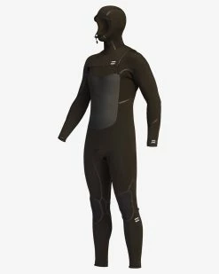 Billabong 5/4 Absolute Plus Chest Zip Hooded Full Wetsuit BLACK 9 Billabong 5/4 Absolute Plus Chest Zip Hooded Full Wetsuit BLACK -billabong shop abyw200104 billabongv blk frt1