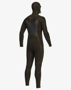 Billabong 5/4 Absolute Plus Chest Zip Hooded Full Wetsuit BLACK 11 Billabong 5/4 Absolute Plus Chest Zip Hooded Full Wetsuit BLACK -billabong shop abyw200104 billabongv blk sd3