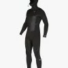 Billabong 5/4 Absolute Plus Chest Zip Hooded Full Wetsuit BLACK -billabong shop abyw200111 billabongv blk frt1