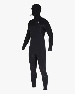 Billabong 5/4 Furnace Hooded Chest Zip Full Wetsuit BLACK