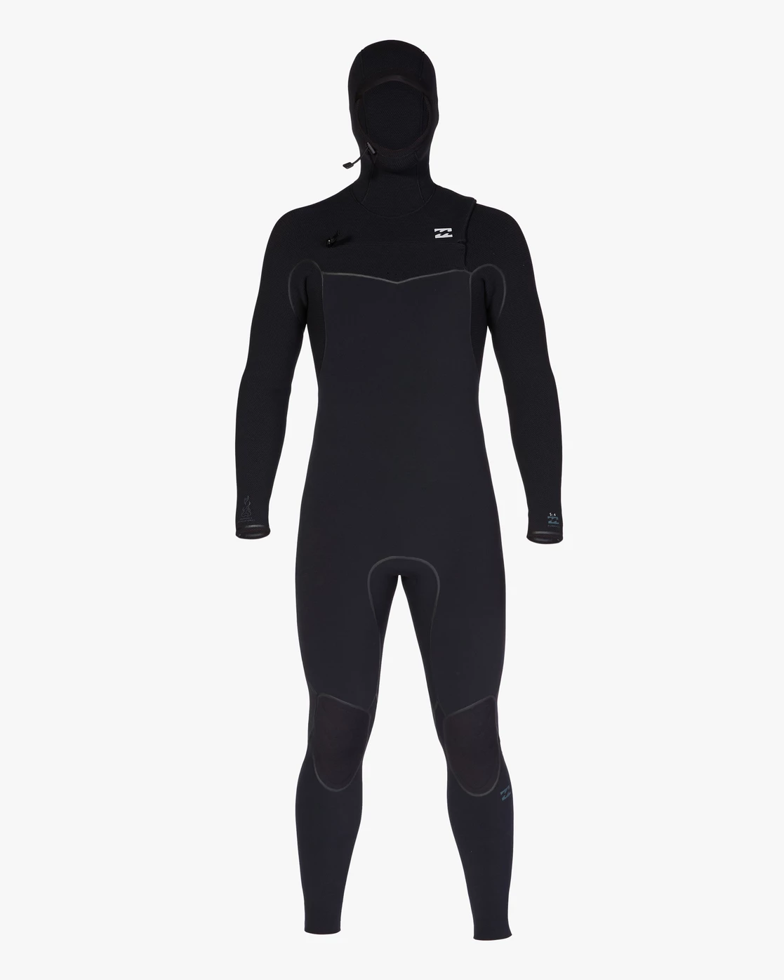 Billabong 6/5 Furnace Chest Zip Hooded Full Wetsuit BLACK 4 Billabong 6/5 Furnace Chest Zip Hooded Full Wetsuit BLACK - Image 2