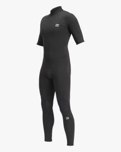 Billabong 2/2 Absolute Back Zip Short Sleeve Full Wetsuit BLACK