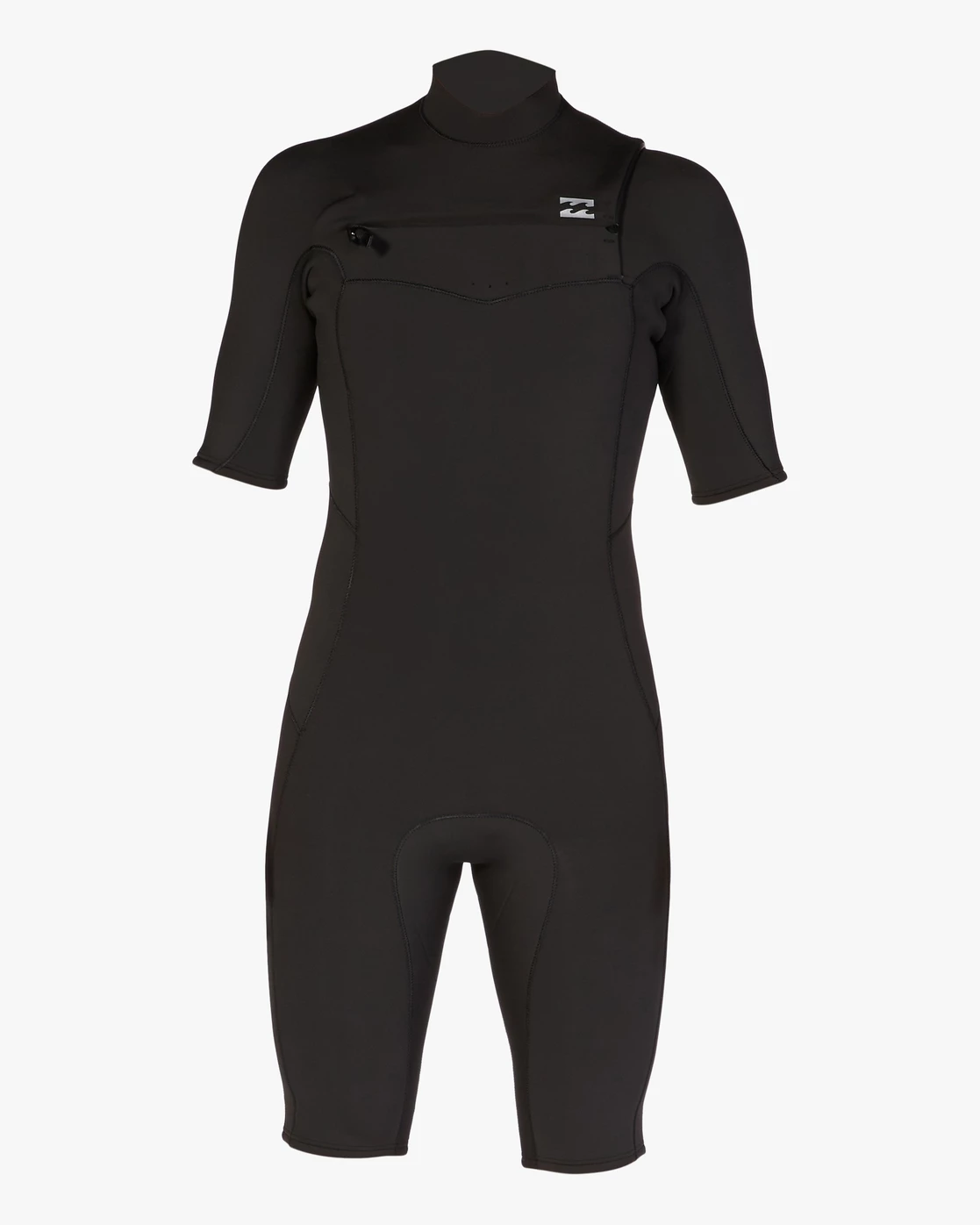 Billabong 2/2mm Absolute Short Sleeve Chest Zip Springsuit BLACK 7 Billabong 2/2mm Absolute Short Sleeve Chest Zip Springsuit BLACK - Image 5