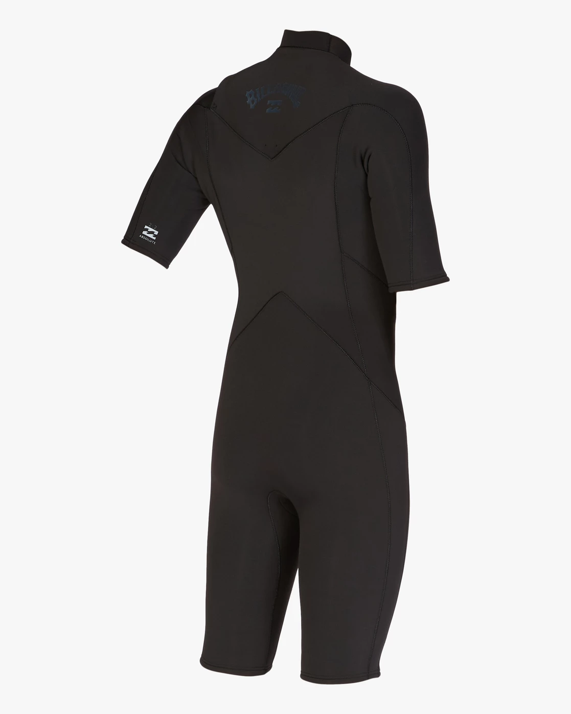 Billabong 2/2mm Absolute Short Sleeve Chest Zip Springsuit BLACK 8 Billabong 2/2mm Absolute Short Sleeve Chest Zip Springsuit BLACK - Image 6