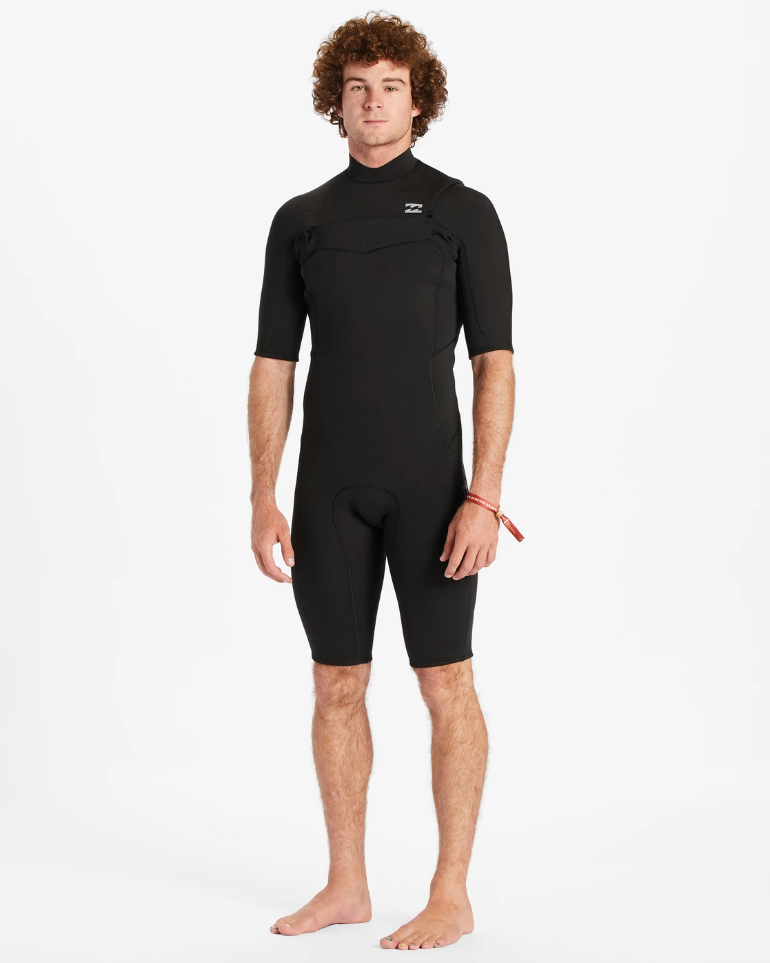 Billabong 2/2mm Absolute Short Sleeve Chest Zip Springsuit BLACK 3 Billabong 2/2mm Absolute Short Sleeve Chest Zip Springsuit BLACK