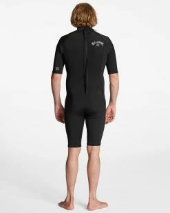 Billabong 2/2mm Absolute Short Sleeve Back Zip Springsuit BLACK 12 Billabong 2/2mm Absolute Short Sleeve Back Zip Springsuit BLACK -billabong shop abyw500117 billabongw blk bck1