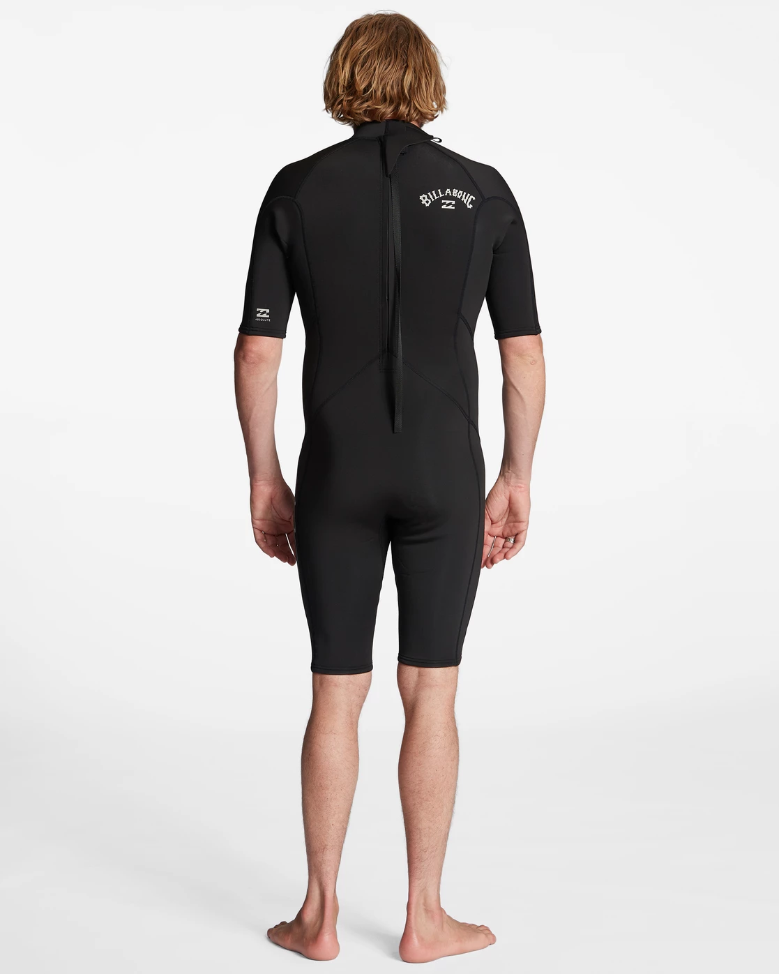 Billabong 2/2mm Absolute Short Sleeve Back Zip Springsuit BLACK 7 Billabong 2/2mm Absolute Short Sleeve Back Zip Springsuit BLACK - Image 5