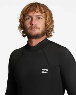Billabong 2/2mm Absolute Short Sleeve Back Zip Springsuit BLACK 13 Billabong 2/2mm Absolute Short Sleeve Back Zip Springsuit BLACK -billabong shop abyw500117 billabongw blk dtl1