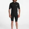 Billabong 2/2mm Absolute Short Sleeve Back Zip Springsuit BLACK