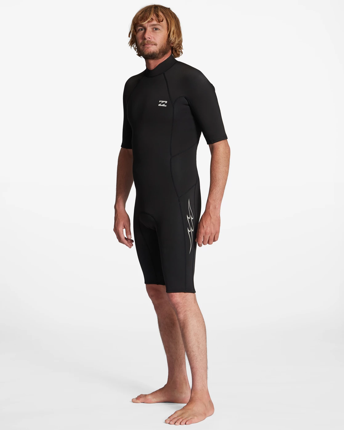Billabong 2/2mm Absolute Short Sleeve Back Zip Springsuit BLACK 4 Billabong 2/2mm Absolute Short Sleeve Back Zip Springsuit BLACK - Image 2