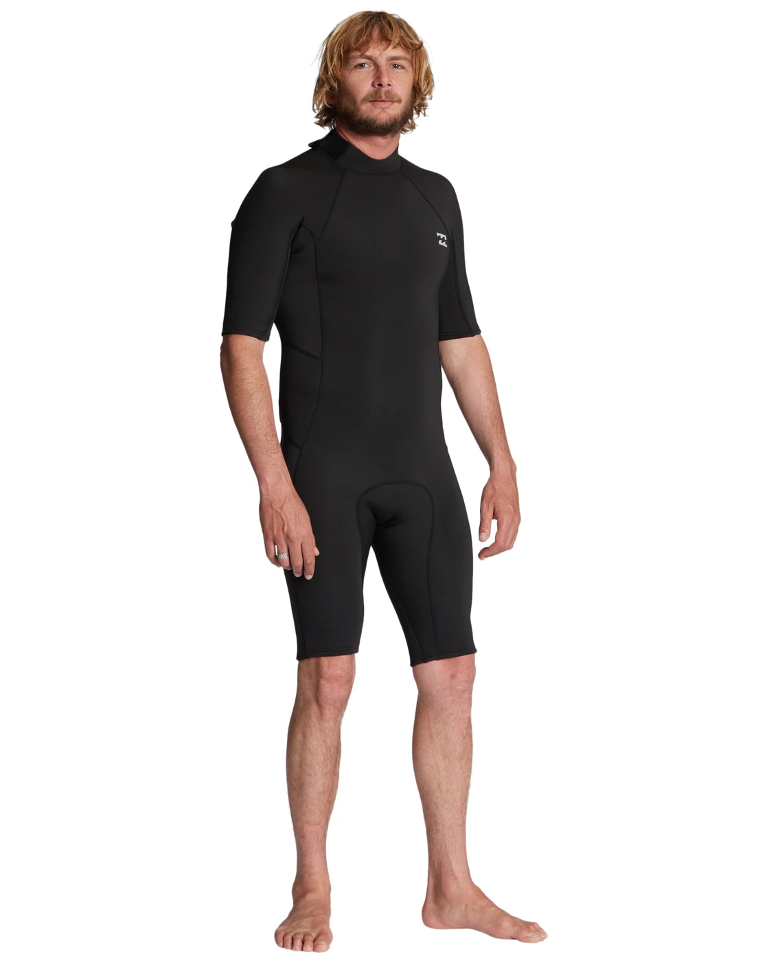 Billabong 2/2mm Absolute Short Sleeve Back Zip Springsuit BLACK 6 Billabong 2/2mm Absolute Short Sleeve Back Zip Springsuit BLACK - Image 4