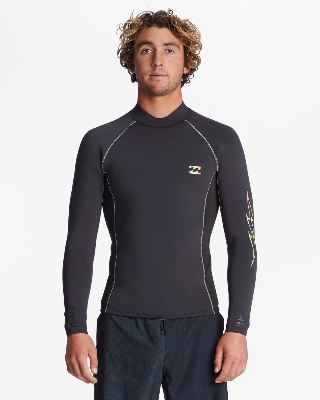Billabong 2mm Absolute Interchange Wetsuit Jacket BLACK FADE (bcf) 4 Billabong 2mm Absolute Interchange Wetsuit Jacket BLACK FADE (bcf) - Image 2