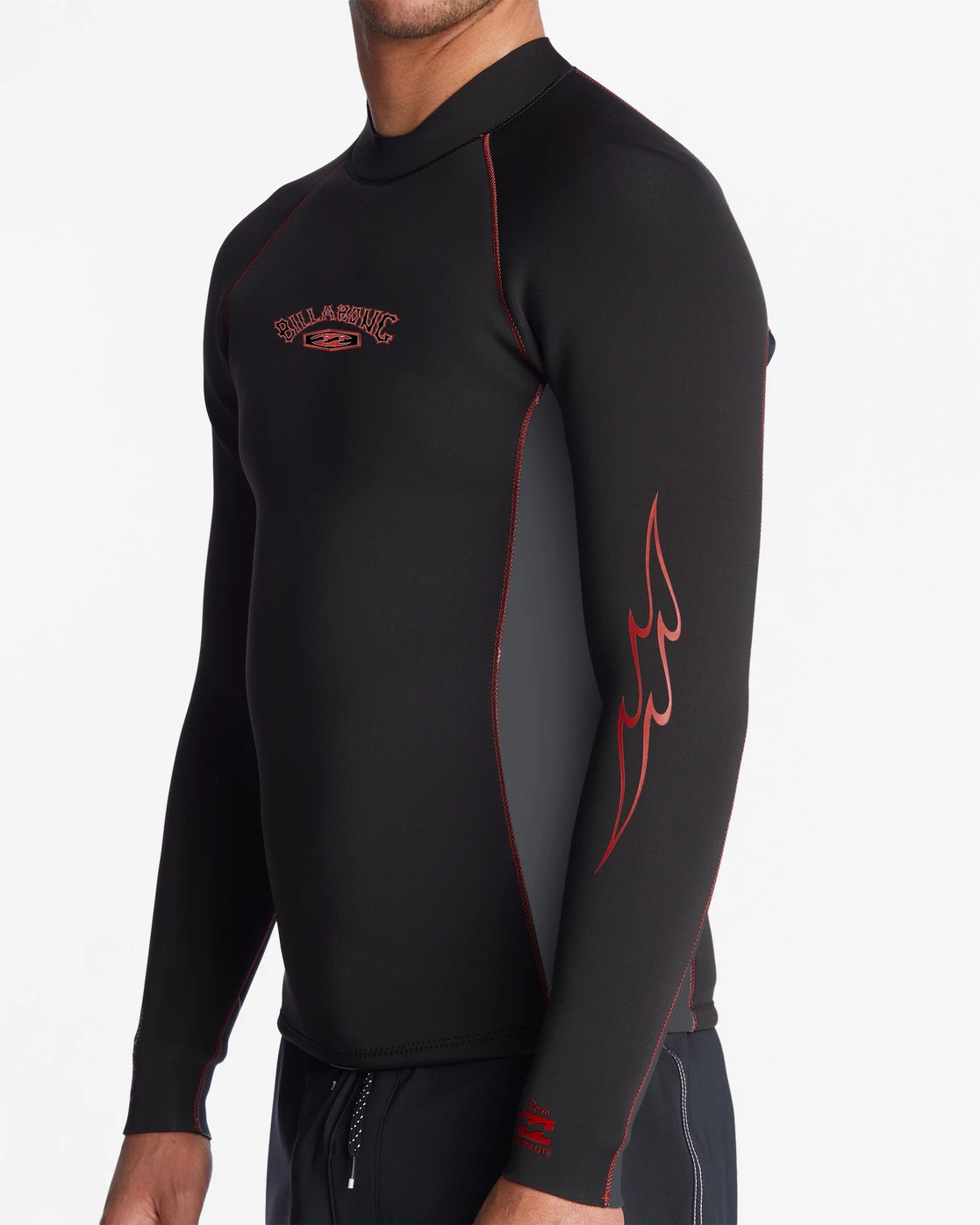Billabong 1/1mm Absolute Wetsuit Jacket BLACK/GREY (bgy) 5 Billabong 1/1mm Absolute Wetsuit Jacket BLACK/GREY (bgy) - Image 3