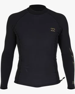 Billabong 1mm Revolution Natural Wetsuit Jacket BLACK -billabong shop abyw800119 billabongv blk dtl1