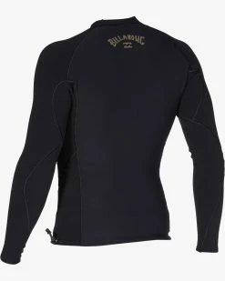 Billabong 1mm Revolution Natural Wetsuit Jacket BLACK -billabong shop abyw800119 billabongv blk sd4