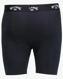 Billabong All Day Compression Surf Shorts BLACK -billabong shop abyws00126 billabongv blk bck1