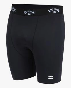 Billabong All Day Compression Surf Shorts BLACK -billabong shop abyws00126 billabongv blk frt1 1