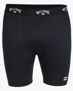 Billabong All Day Compression Surf Shorts BLACK -billabong shop abyws00126 billabongv blk sd2