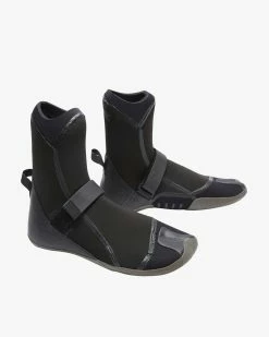 Billabong 3mm Furnace Hidden Split Toe Wetsuit Boots BLACK -billabong shop abyww00100 billabongv blk frt2