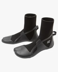 Billabong 5 Absolute Split Toe Wetsuit Boots BLACK HASH (ktq0) -billabong shop abyww00110 billabongv ktq0 frt1 1
